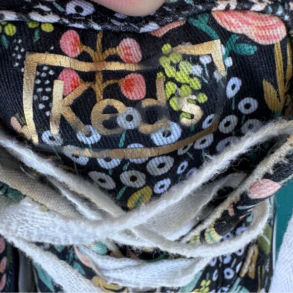 Keds X Rifle Paper Co. Lace Up Anchor Sneakers Lourdes Floral Print Size 7 - Picture 8 of 10